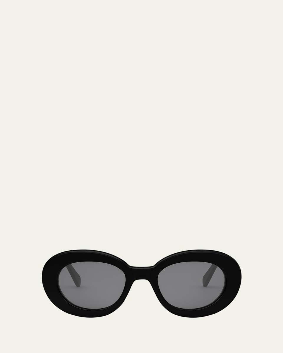 Triomphe Acetate Round Sunglasses